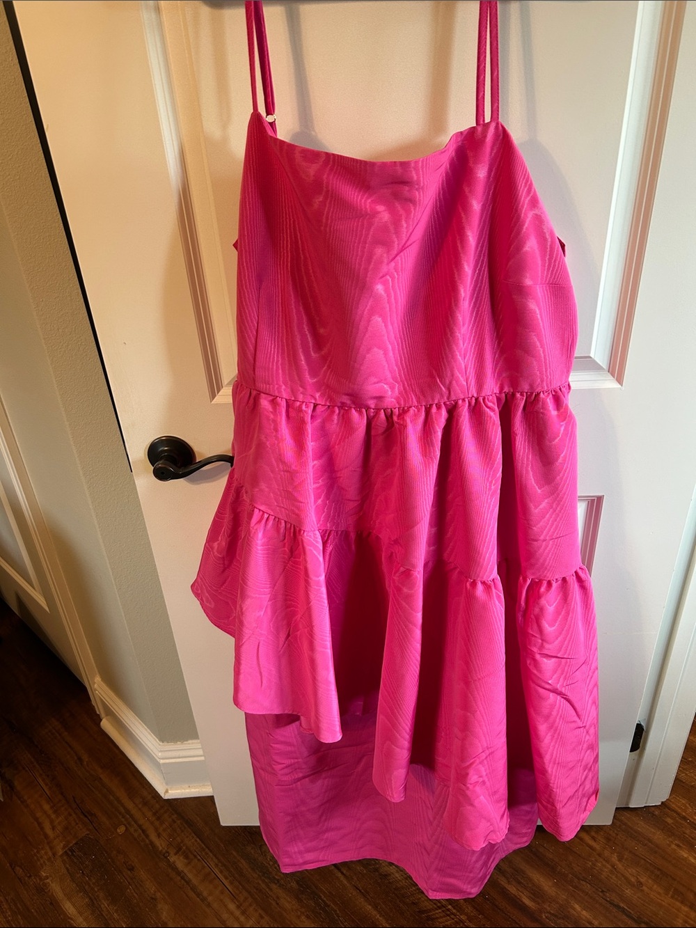 kate spade Hot Pink Tiered High-Low Spaghetti Strap Skirt NWOT - Picture 1 of 6